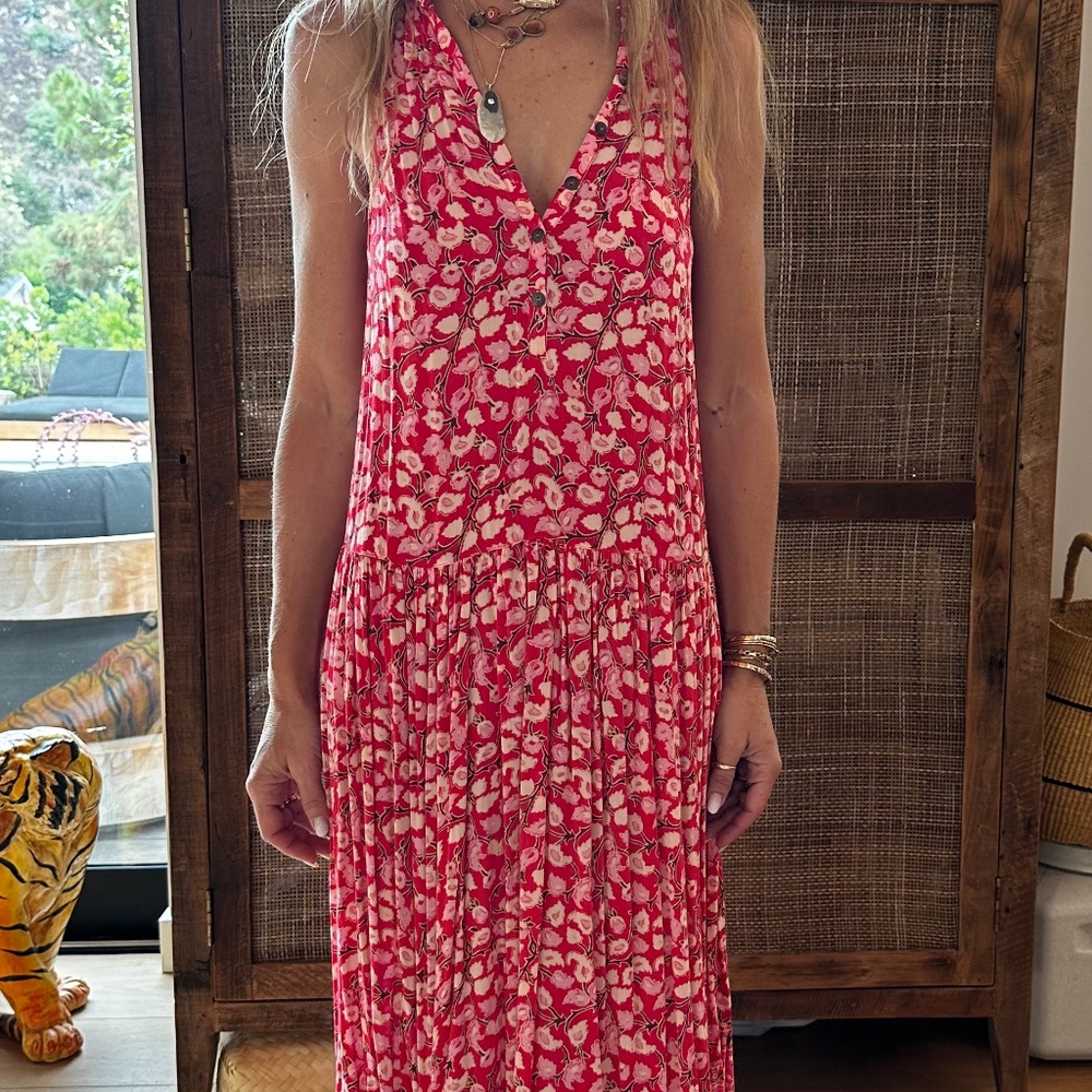 spell Byron bayi xs delirium maxi dress pink red